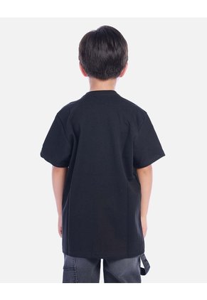 Camiseta Urbana Negra Con Estampado De Ciudad Para Niño