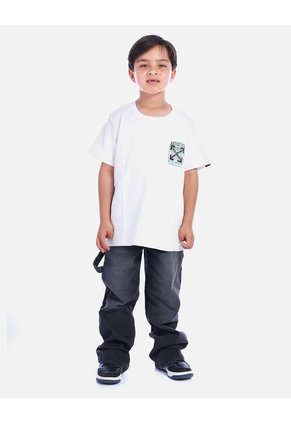Camiseta Urbana Negra Con Estampado De Ciudad Para Niño