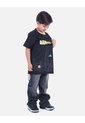 Camiseta Urbana Negra Con Estampado De Ciudad Para Niño de Arequipe moda dulce