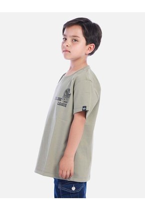 Camiseta Urbana Negra Con Estampado De Ciudad Para Niño