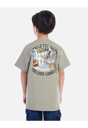 Camiseta Urbana Negra Con Estampado De Ciudad Para Niño