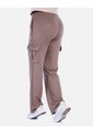 Pantalón Deportivo Cargo Bota Recta Color Moca de Arequipe moda dulce