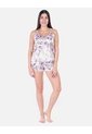 Pijama Conjunto Short Y Top Floral En Satín Mujer de Arequipe moda dulce