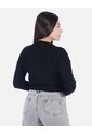 Sweater Crop Tejido Negro Mujer de Arequipe moda dulce