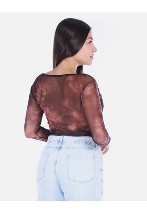 Blusa Manga Larga Tie Dye Mujer