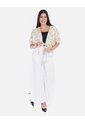 Blusa Kimono Estampada Beige Con Amarre Mujer de Arequipe moda dulce