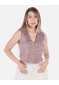 Blusa Crop De Encaje Palo De Rosa de Arequipe moda dulce