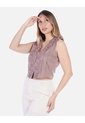 Blusa Crop De Encaje Palo De Rosa de Arequipe moda dulce