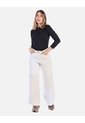 Jean Bicolor Rígido De Tiro Alto Mujer de Arequipe moda dulce