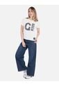Camiseta Blanca Estampada De Algodón de Arequipe moda dulce