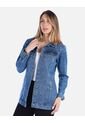 Chaqueta De Jean Larga Con Tachas Mujer de Arequipe moda dulce