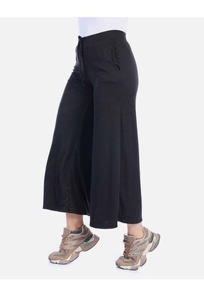 Pantalón Wide Leg Rib De Resorte