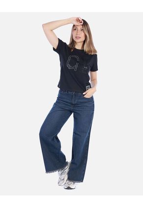 Camiseta Blanca Estampada De Algodón