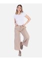 Pantalón Wide Leg Rib De Resorte de Arequipe moda dulce