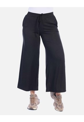Pantalón Wide Leg Rib De Resorte