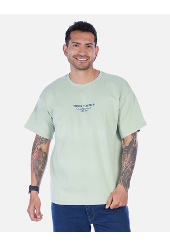 Camiseta Oversize Verde Menta Para Hombre Arequipe moda dulce