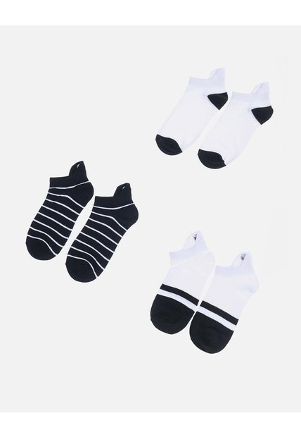Set X 3 Medias Tobilleras Deportivas Con Soporte Para Mujer