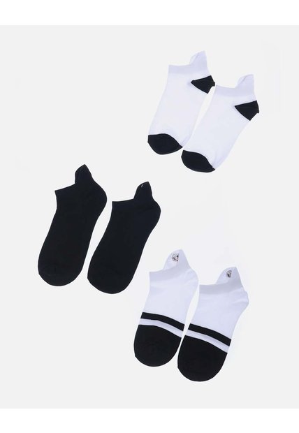 Set X 3 Medias Tobilleras Deportivas Con Soporte Para Mujer