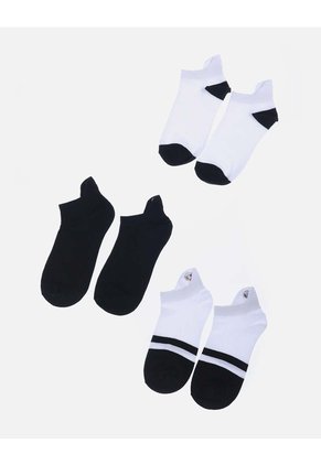 Set X 3 Medias Tobilleras Deportivas Con Soporte Para Mujer