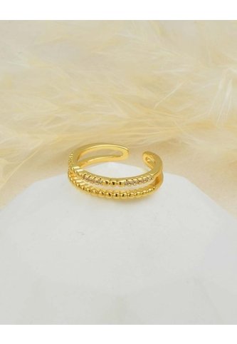Anillo Ajustable Doble Banda Para Mujer Arequipe moda dulce