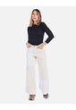 Jean Bicolor Rígido De Tiro Alto Mujer de Arequipe moda dulce