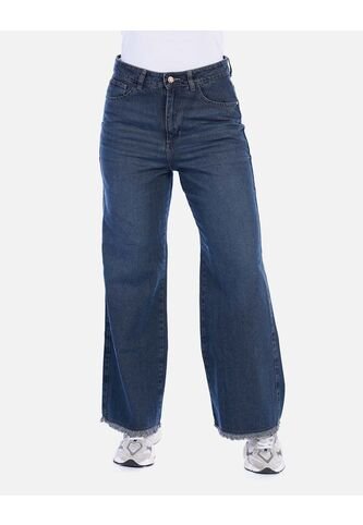 Jean Azul Rígido De Tiro Alto Para Mujer Arequipe moda dulce