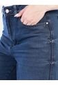 Jean Azul Rígido De Tiro Alto Para Mujer de Arequipe moda dulce