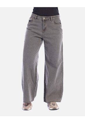 Jean Rígido Wide Leg Para Mujer