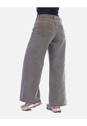Jean Rígido Wide Leg Para Mujer