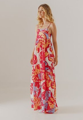 Vestido Magenta-Blanco-Celeste Arkitect Éxito