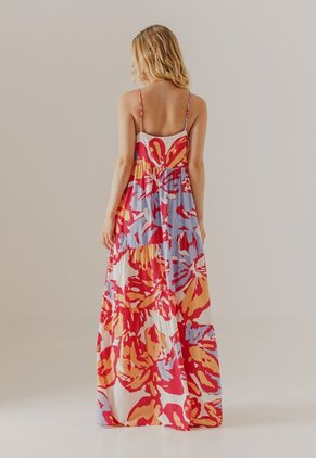 Vestido Magenta-Blanco-Celeste Arkitect Éxito