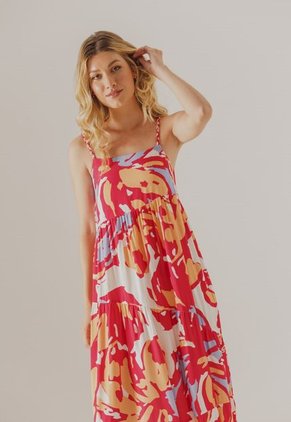 Vestido Magenta-Blanco-Celeste Arkitect Éxito