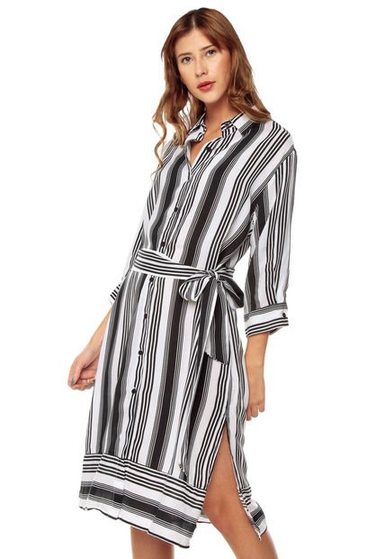 Vestido Blanco-Negro Arkitect Éxito