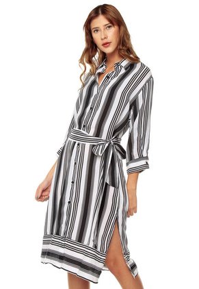 Vestido Blanco-Negro Arkitect Éxito