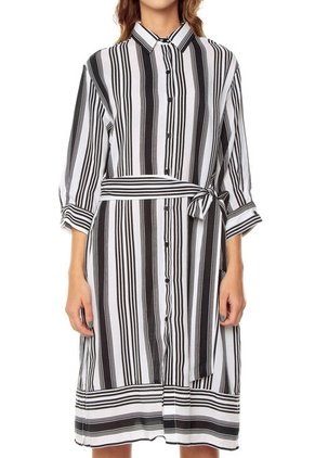 Vestido Blanco-Negro Arkitect Éxito