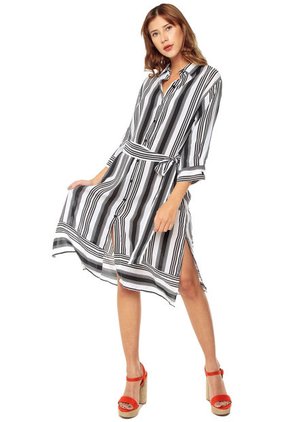 Vestido Blanco-Negro Arkitect Éxito