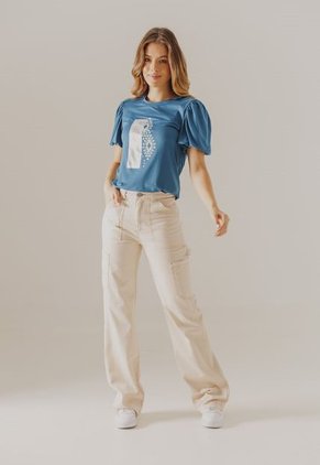 Camiseta Marfil-Dorado-Café Arkitect Éxito