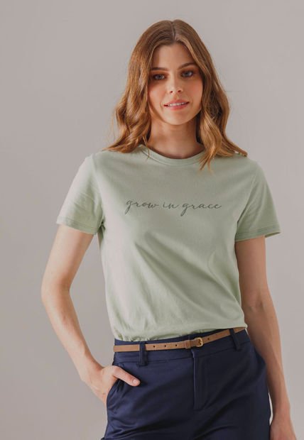 Camiseta Verde Oliva-Blanco Arkitect Éxito