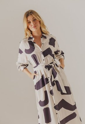 Vestido Beige-Negro Arkitect Éxito