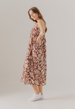 Vestido Marrón-Blanco Arkitect Éxito