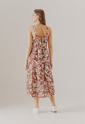 Vestido Marrón-Blanco Arkitect Éxito