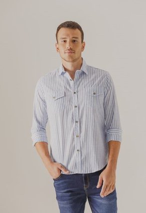 Camisa Azul-Blanco Arkitect Éxito