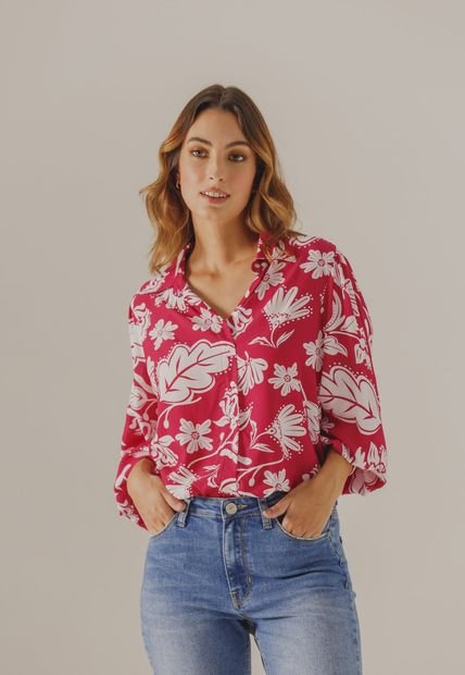 Blusa Borgoña-Blanco Arkitect Éxito