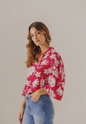 Blusa Borgoña-Blanco Arkitect Éxito