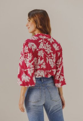 Blusa Borgoña-Blanco Arkitect Éxito