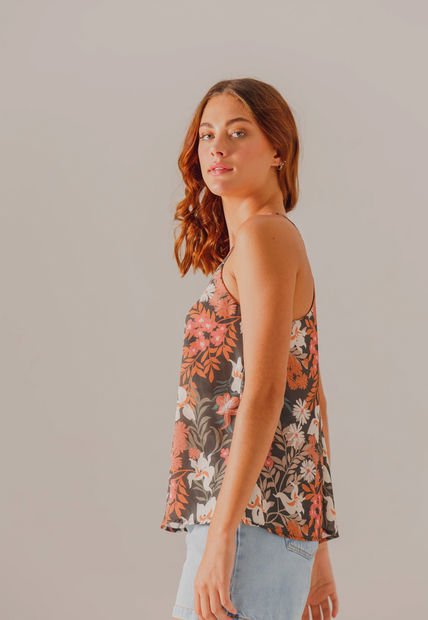 Blusa Estampada Dafiti Blusas De Mujer Top Blusas Dafiti Colombia