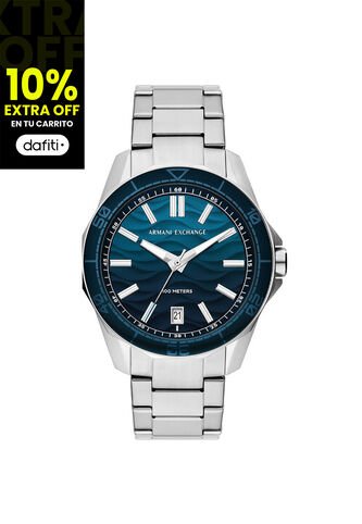 Reloj Armani Exchange Hombre Spencer. Acero Inoxidable Plateado AX1950 Armani Exchange