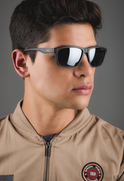 Gafas de Sol Azul Oscuro-Gris Oscuro ARMANI EXCHANGE