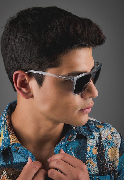 Gafas de Sol Transparente Gris-Gris Oscuro ARMANI EXCHANGE