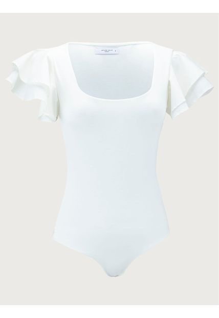 Body Manga Sisa Con Arandelas Para Mujer 24187 ARTURO CALLE